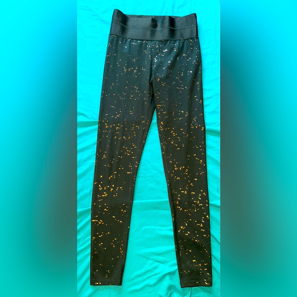 Target Black and Gold Speckled Leggings